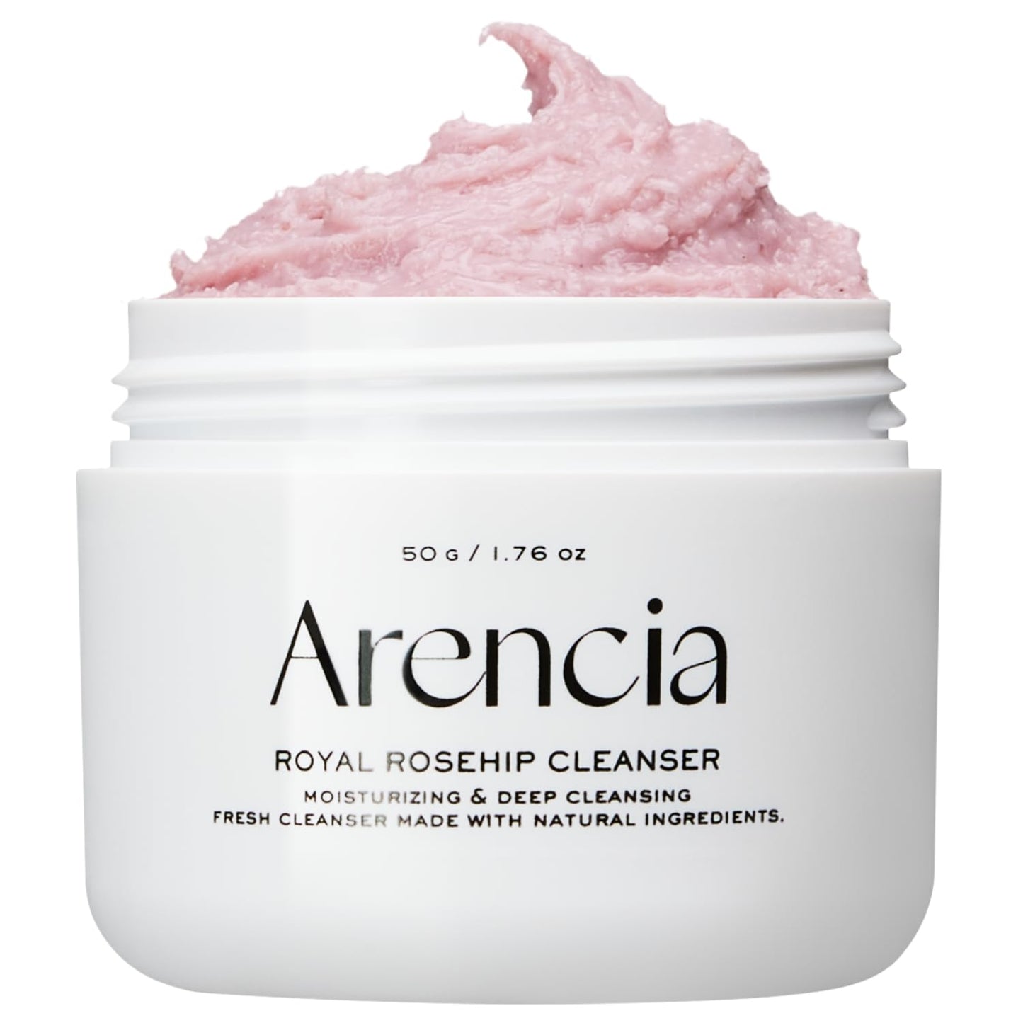 Rosehip Brightening Rice Mochi Face Cleanser and Daily Exfoliating Scrub - Moisturizing and Deep-Cleansing Formula for All Skin Types with Rice Powder and Rice Water (1.76 Oz)