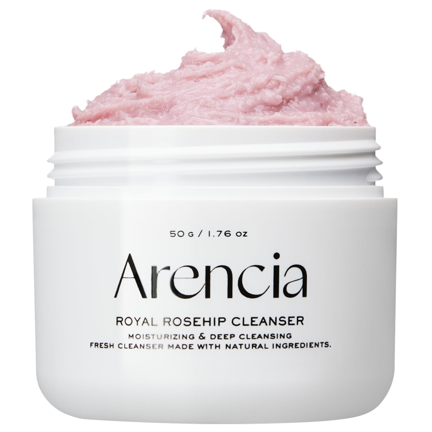 Rosehip Brightening Rice Mochi Face Cleanser and Daily Exfoliating Scrub - Moisturizing and Deep-Cleansing Formula for All Skin Types with Rice Powder and Rice Water (1.76 Oz)